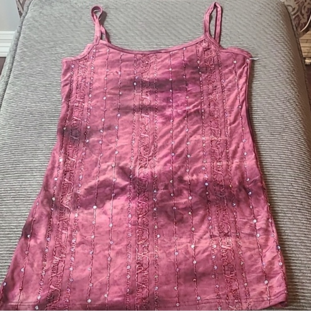 BKE Sequined Tank Top shimmer sparkly - Picture 9 of 9